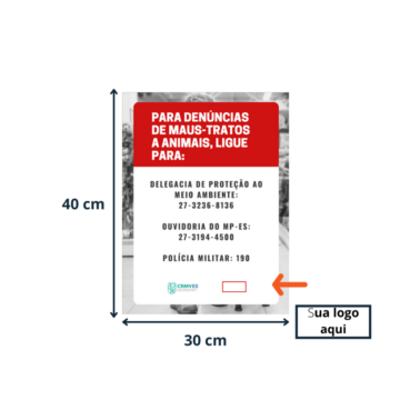 CRMV-ES disponibiliza dois modelos de cartazes de acordo com a lei (3)